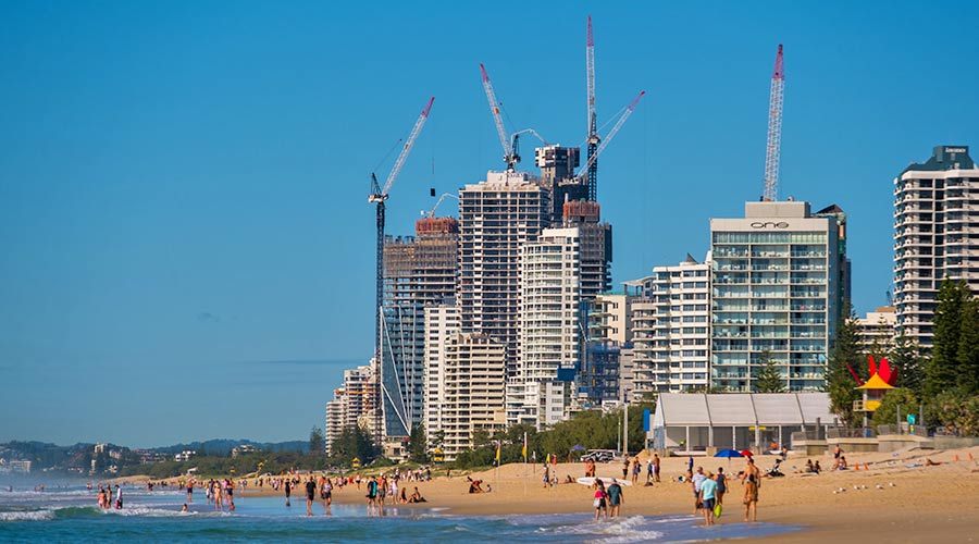 High-rise apartment developments on the Gold Coast